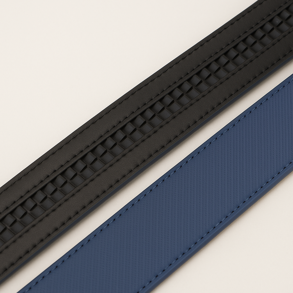 Blue Genuine Leather Belt