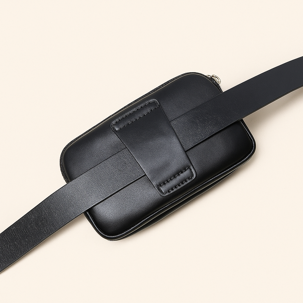 Essential Genuine Leather Belt Waist Bag