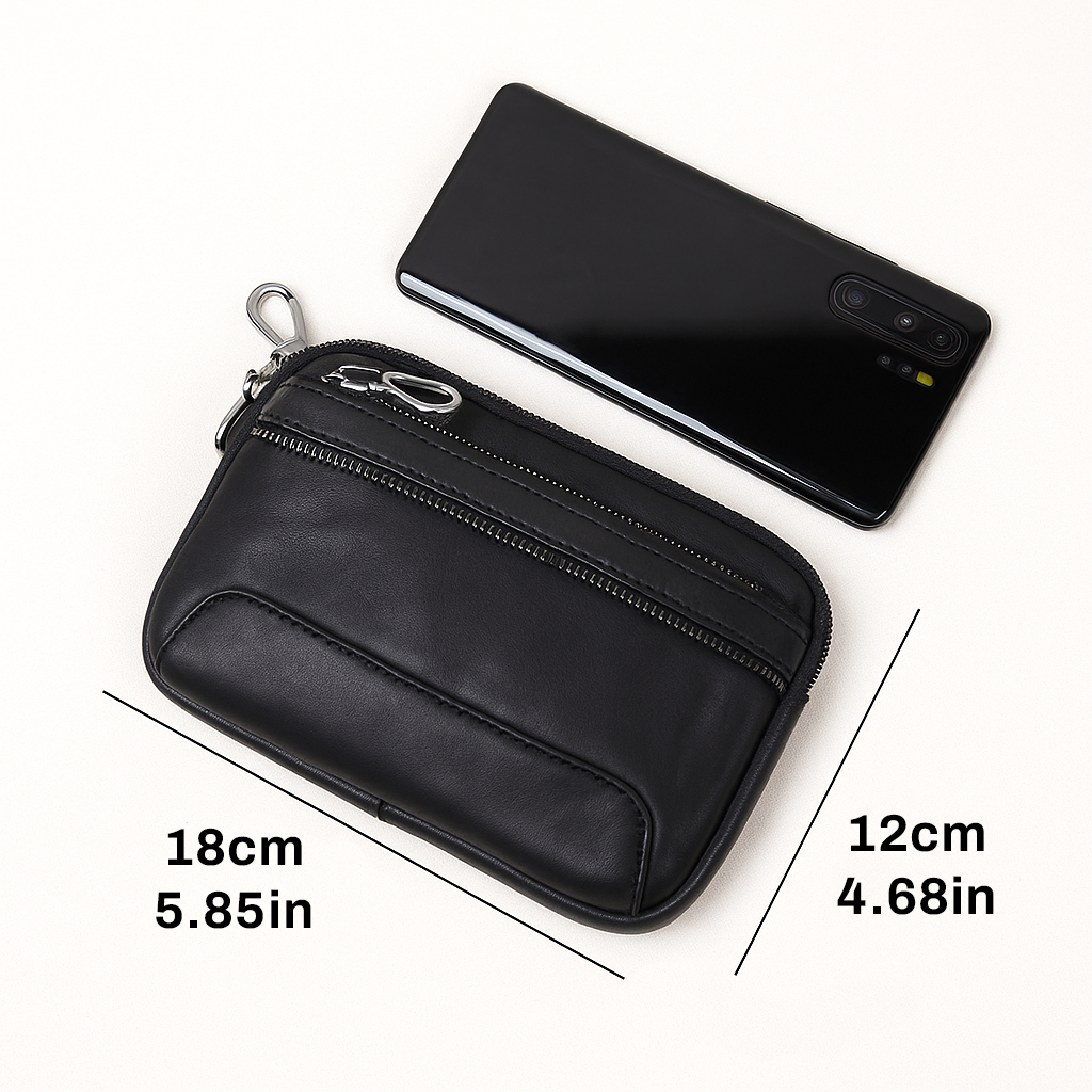 Classic Genuine Leather Belt Waist Bag