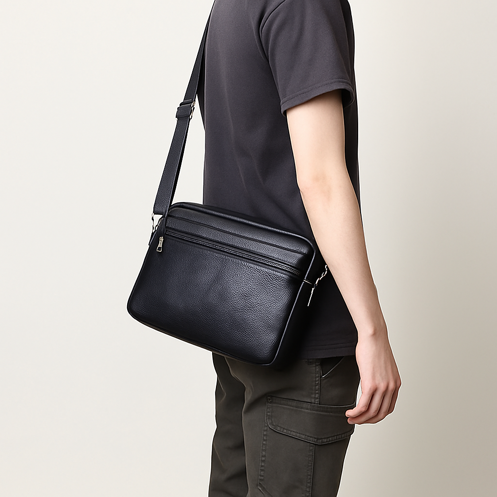 Genuine Leather Shoulder Satchel Bag