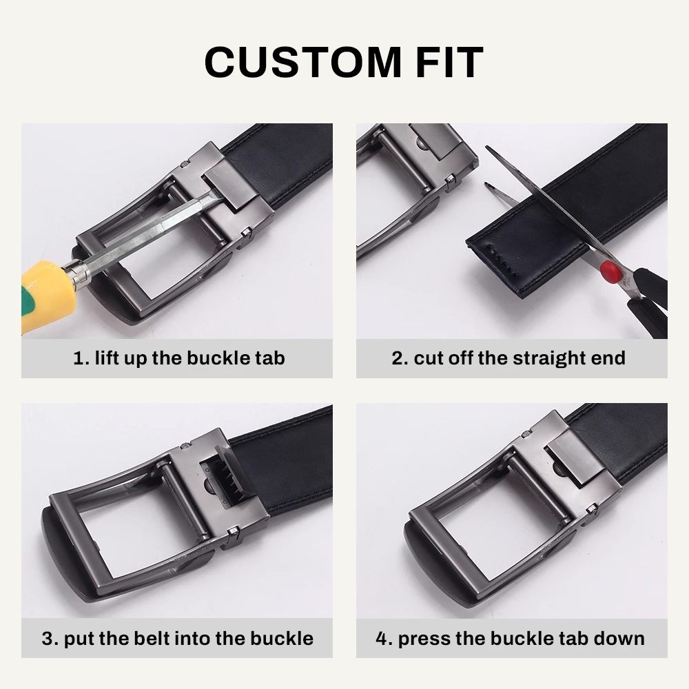 Classic Genuine Smooth Leather Belt