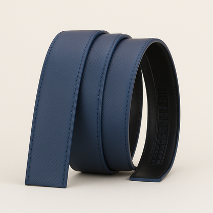 Blue Genuine Leather Belt