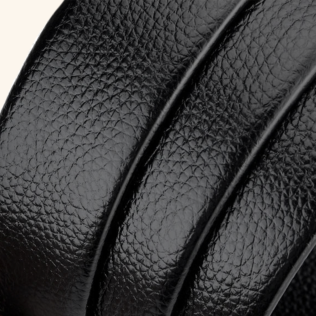 Essential Elegant Black Genuine Leather Belt