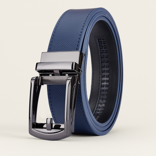 Blue Genuine Leather Belt