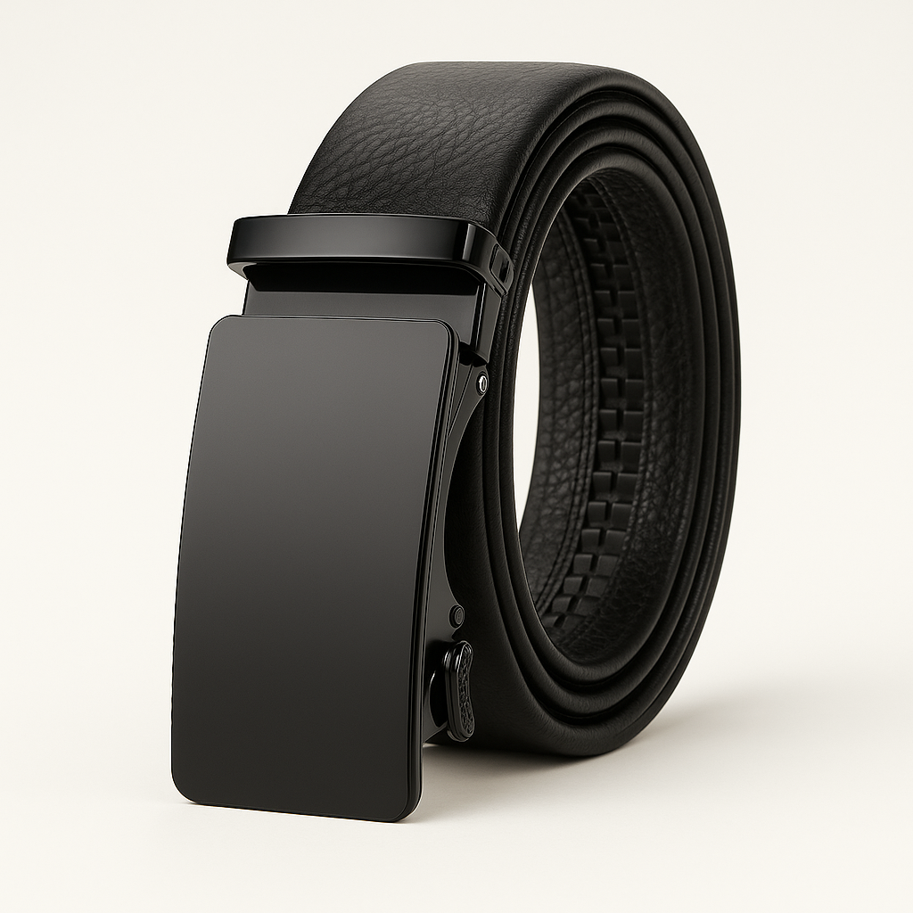 Essential Elegant Black Genuine Leather Belt
