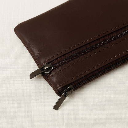 Compact Genuine Leather Coin Wallet