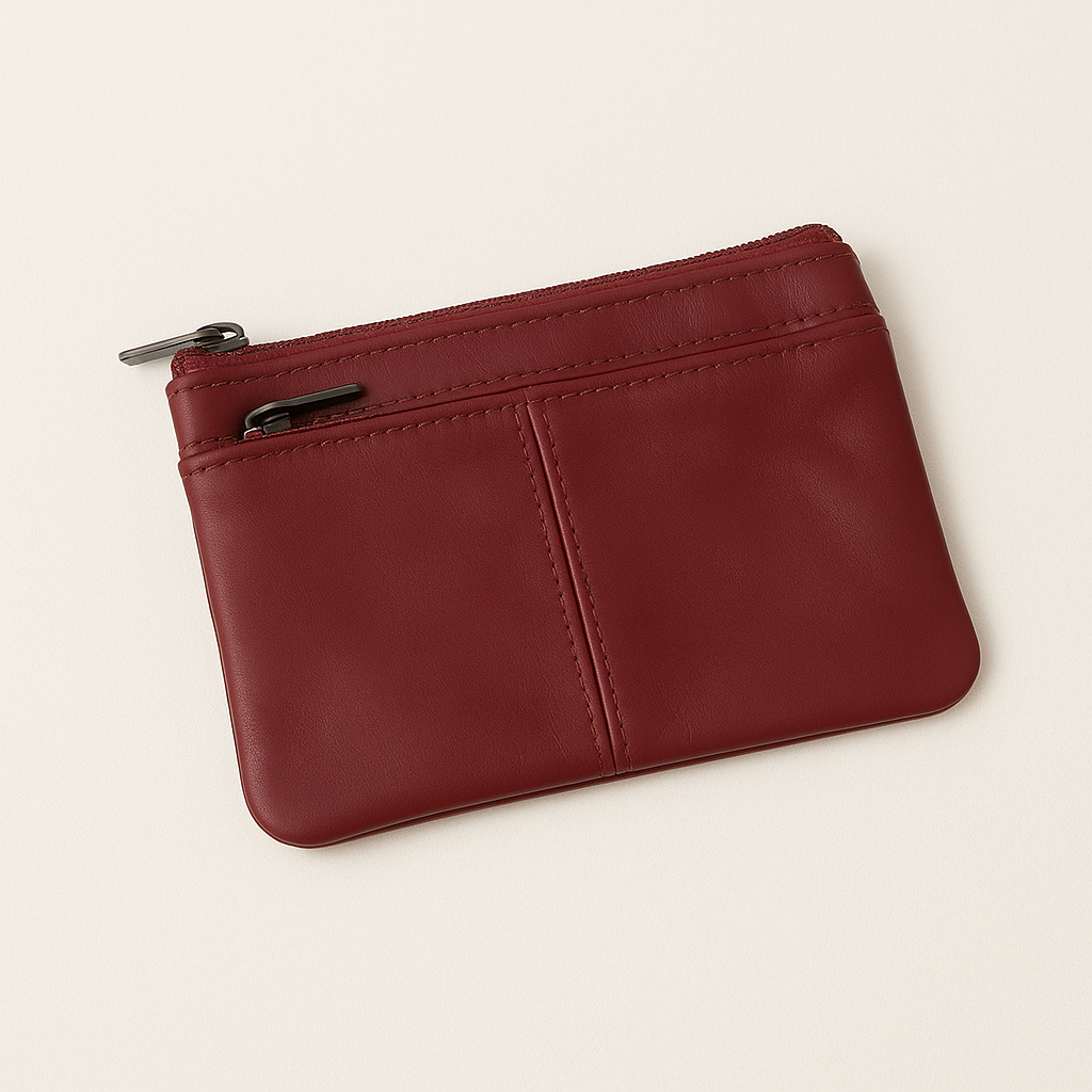 Compact Genuine Leather Coin Wallet