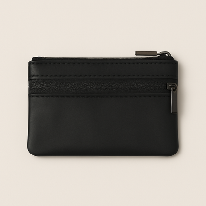 Compact Genuine Leather Coin Wallet