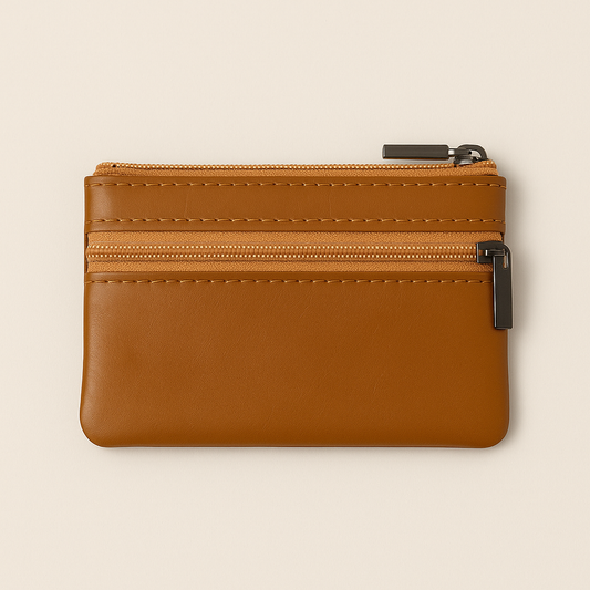 Compact Genuine Leather Coin Wallet