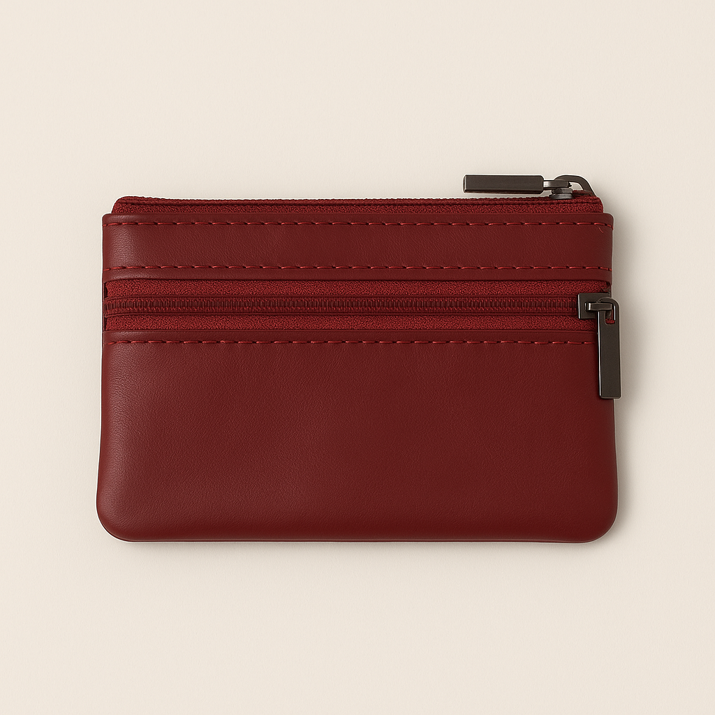 Compact Genuine Leather Coin Wallet